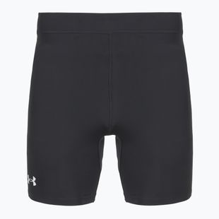 Men's running leggings Under Armour Launch Half Tights black/black/metallic silver