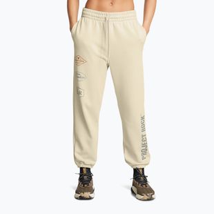 Under Armour Project Rock HWT Pnt silt / clay green women's training trousers