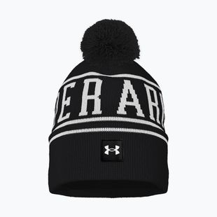 Under Armour men's winter beanie Halftime Pom Beanie black/white/white