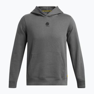 Men's Under Armour Curry Splash Hoodie castlerock full heather/black