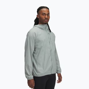 Men's running jacket Under Armour Launch Lightweight silica green/hydro green