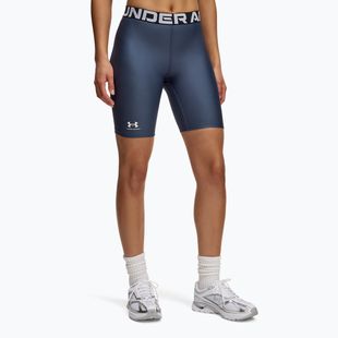 Women's shorts Under Armour HG Authentics 8in downpour gray / white