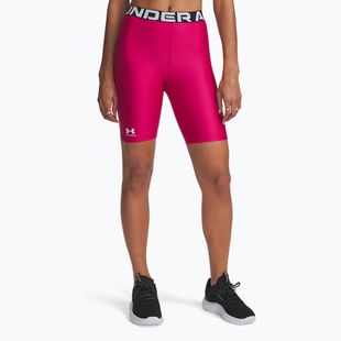Women's shorts Under Armour HG Authentics 8in shaded fuchsia / white