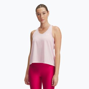 Women's training top Under Armour Tech Swing Tank prime pink/white