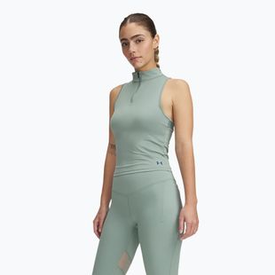 Women's training top Under Armour Vanish Elite Vent Tank silica green/iridescent