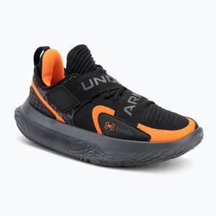 Under Armour Flow Futr X 4 UAA basketball shoes black/castlerock/blaze orange