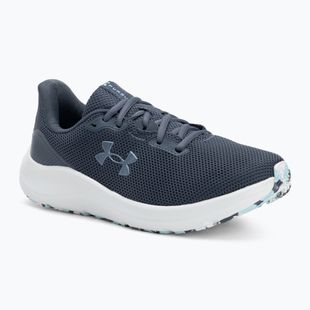 Women's running shoes Under Armour Charged Pursuit 4 downpour gray/downpour gray/metallic gravel