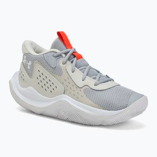 Under Armour Jet' 23 mod gray/ares red/white basketball shoes