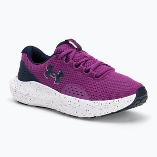 Women's running shoes Under Armour Charged Surge 4 andromeda purple/midnight navy/midnight navy