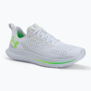 Men's running shoes Under Armour Velociti 4 white/white/hyper green