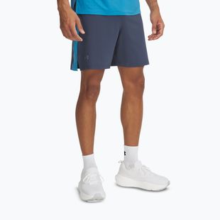 Men's running shorts Under Armour Launch Pro 7" downpour gray / ether blue / reflective