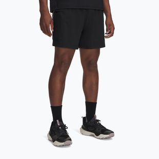 Men's running shorts Under Armour Trail Run 5" black / reflective