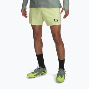 Men's football shorts Under Armour Challenger Pro Woven sonic yellow / black