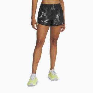 Women's running shorts Under Armour Fly By 3" Printed black / reflective