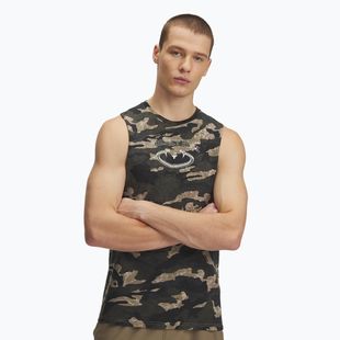 Under Armour men's Project Rock Camo Tank city khaki/baroque green/white clay t-shirt