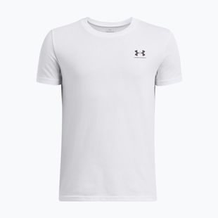 Children's T-shirt Under Armour Sportstyle Left Chest white