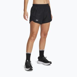 Women's running shorts Under Armour Fly By 3" Novelty black / reflective