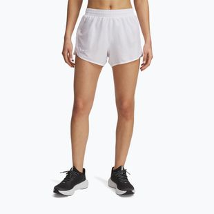 Women's running shorts Under Armour Fly By 3" Novelty white / reflective