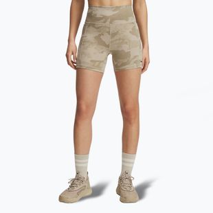 Women's training shorts Under Armour Project Rock Middy city khaki / black