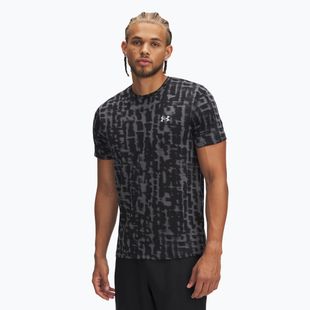 Men's running T-shirt Under Armour Launch Printed black/anthracite/reflective
