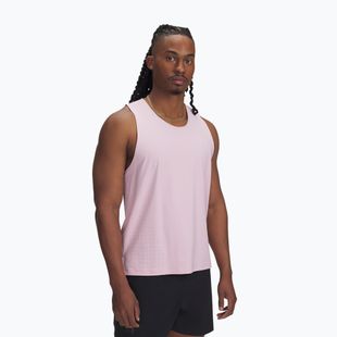 Men's running tank top Under Armour Launch Elite Singlet prime pink/reflective