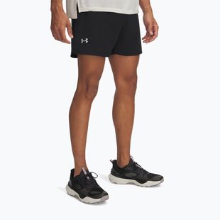 Men's running shorts Under Armour Trail Run Launch black / reflective