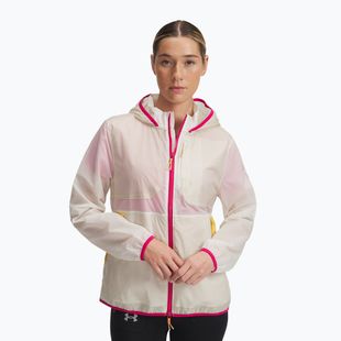 Women's running jacket Under Armour Trail Run stone