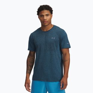 Men's running T-shirt Under Armour Seamless Stride ether blue/reflective