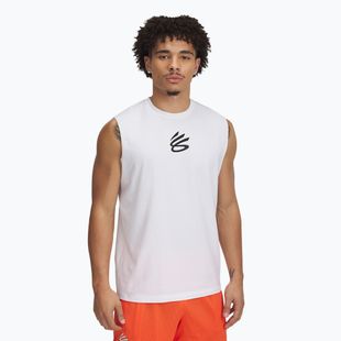 Men's basketball T-shirt Under Armour Curry Tee white/black