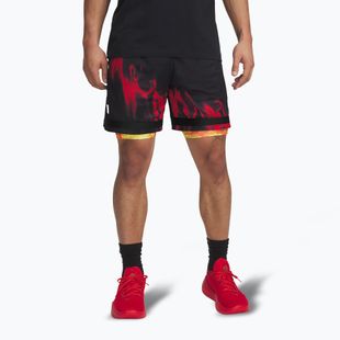 Men's basketball shorts Uder Armour Curry Statement I black / fire