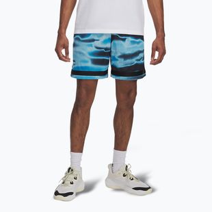 Men's basketball shorts Under Armour Curry Statement II midnight navy / stream