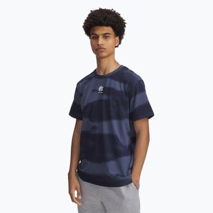 Men's T-shirt Under Armour Curry Hvyweight Logo downpour gray/white