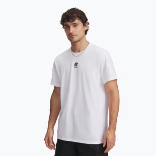 Men's T-shirt Under Armour Curry Hvyweight Logo white/black