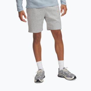 Men's shorts Under Armour Icon Fleece mod gray light heather/white