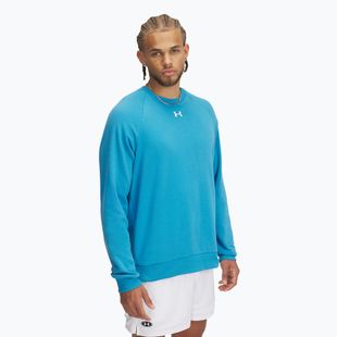 Men's sweatshirt Under Armour Rival Fleece Crew ether blue/white