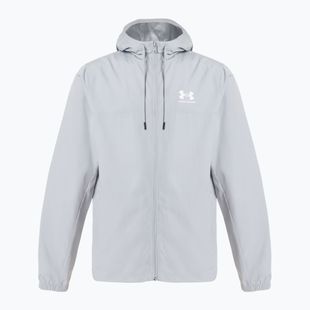 Men's jacket Under Armour Rival Woven Windbreaker mod gray/mod gray/white