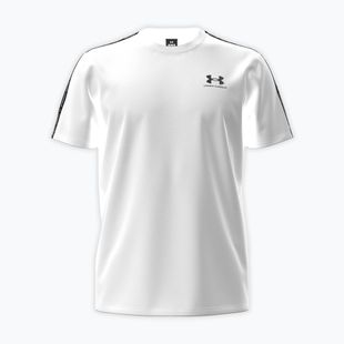 Men's training T-shirt Under Armour Icon Heavyweight Tee Taping white/black