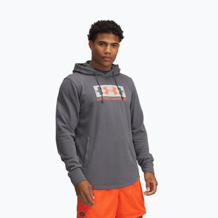 Men's sweatshirt Under Armour Rival Terry Logo castlerock/mod gray/fire
