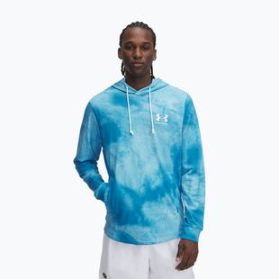 Men's sweatshirt Under Armour Rival Terry Printed ether blue/onyx white