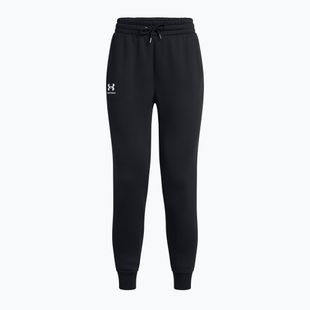 Women's trousers Under Armour Icon Fleece Jogger black/black/white
