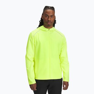Men's running jacket Under Armour Storm Run Hooded high vis yellow//reflective