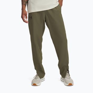 Men's training trousers Under Armour Rival Woven Windbreaker Pant marine od green/marine od green/black