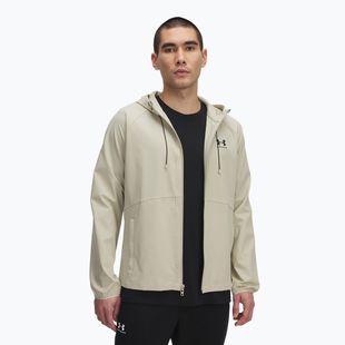 Training jacket Under Armour Vibe Woven khaki base/black