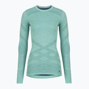 Women's thermal base layer sweatshirt Smartwool Intraknit Thermal Merino Baselayer Crew pacific blue/nightfall blue
