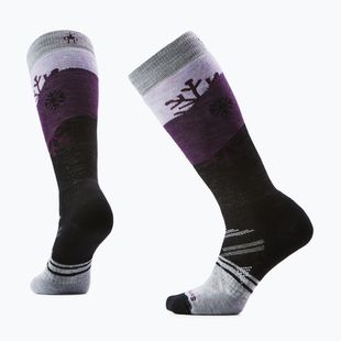 Women's ski socks Smartwool Ski Full Cushion Snowpocalypse OTC purple eclipse