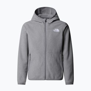 Children's fleece sweatshirt The North Face Teen Glacier Full Zip Hoodie mid grey heather