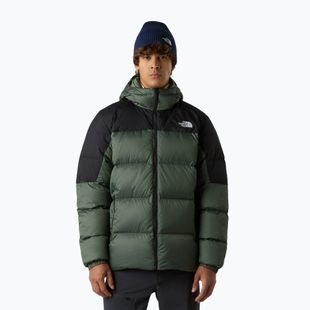Men's down jacket The North Face Diablo Down 2.0 Hoodie bark mist/black heather