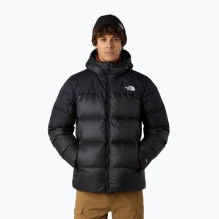 Men's down jacket The North Face Diablo Down 2.0 Hoodie black/black/recycled down
