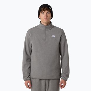 Men's fleece sweatshirt The North Face Glacier Fleece 1/4 Zip mid grey heather