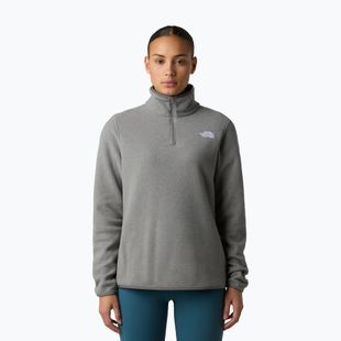 Women's fleece sweatshirt The North Face Glacier Fleece 1/4 Zip mid grey heather